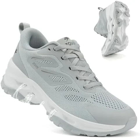 zove women hiking shoes light outdoor drainage closed toe amphibious water sandals barefoot breathable walking running tennis sneakers non slip trail water resistant working athletic 8831 grey 39