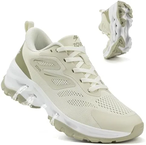 zove women hiking shoes light outdoor drainage closed toe amphibious water sandals barefoot breathable walking running tennis sneakers non slip trail water resistant working athletic 8831 khaki 43